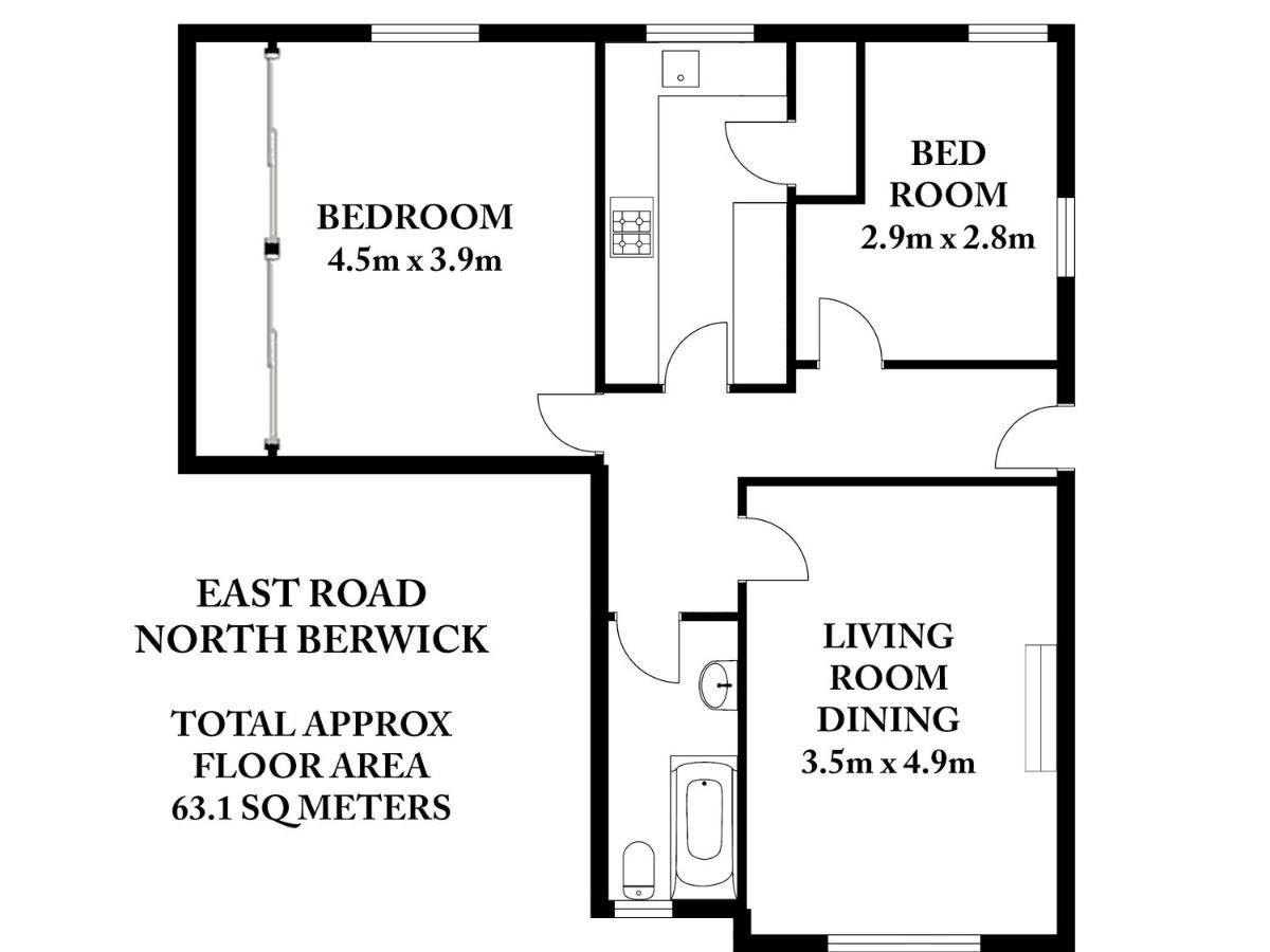 East Road Apartment North Berwick Dış mekan fotoğraf